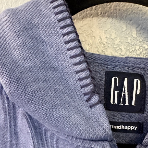 Madhappy Blue Cropped Hoodie with Red Lettering - Picture 6 of 10